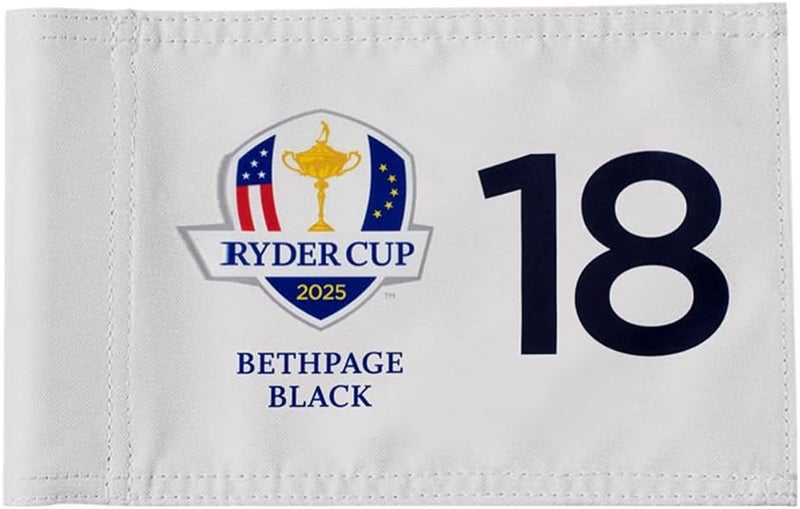 2BUT 2025 Bethpage Black Golf Pin Flag Practic Putting Green Golf Flag For Backyard Garden Double-Sewn 600D Nylon Miniature Pin Flag Regulation Tube Flag (8"x6"(18)) - Image 1